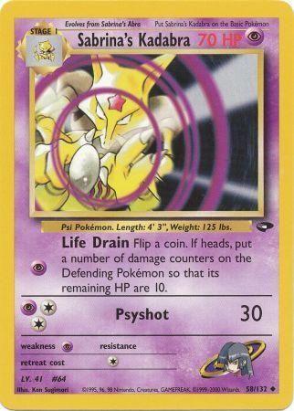 Sabrina's Kadabra (058/132) - GC  - Uncommon - Unlimited