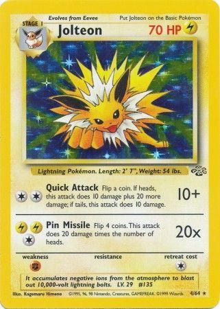 Jolteon (4) (004/64) - J  - Holo Rare - Unlimited Holofoil