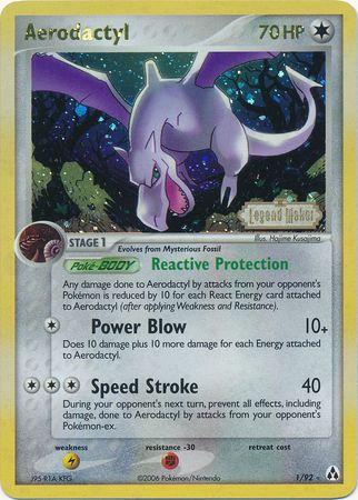Aerodactyl (001) - LM  - Holo Rare - Reverse Holofoil