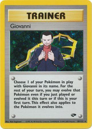 Giovanni (18) (018/132) - GC  - Holo Rare - Unlimited Holofoil