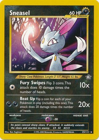 Sneasel (025/111) - NG  - Rare - Unlimited