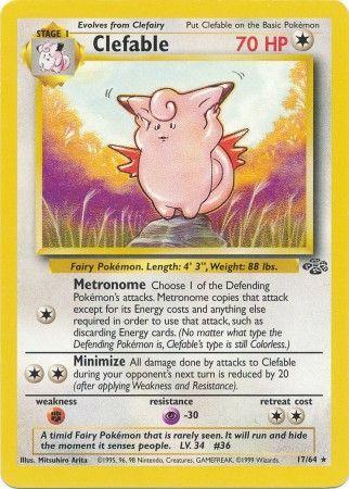 Clefable (17) (017/64) - J  - Rare - Unlimited