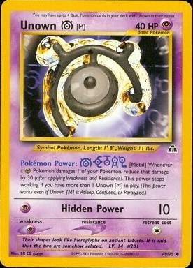 Unown [M] (049/75) - ND  - Uncommon - Unlimited