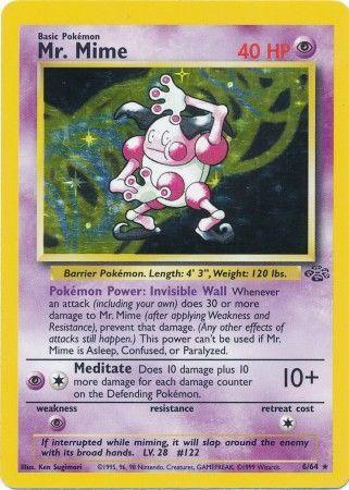 Mr. Mime (6) (006/64) - J  - Holo Rare - Unlimited Holofoil
