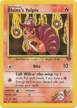 Blaine's Vulpix (066/132) - GC  - Common - Unlimited