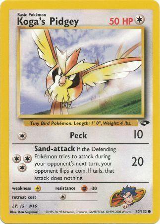Koga's Pidgey (80) (080/132) - GC  - Common - Unlimited