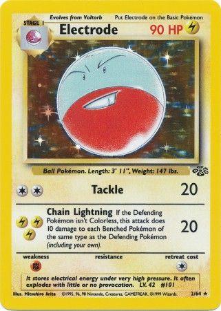 Electrode (2) (002/64) - J  - Holo Rare - Unlimited Holofoil