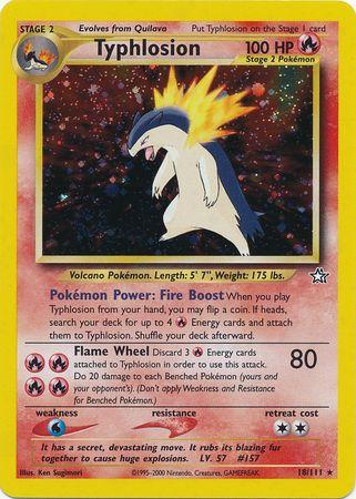 Typhlosion (18) (018/111) - NG  - Holo Rare - Unlimited Holofoil