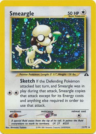 Smeargle (11) (011/75) - ND  - Holo Rare - Unlimited Holofoil