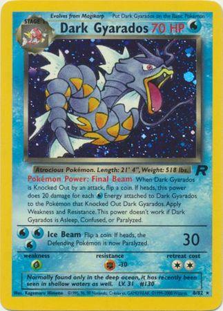 Dark Gyarados (8) (008/82) - TR  - Holo Rare - Unlimited Holofoil