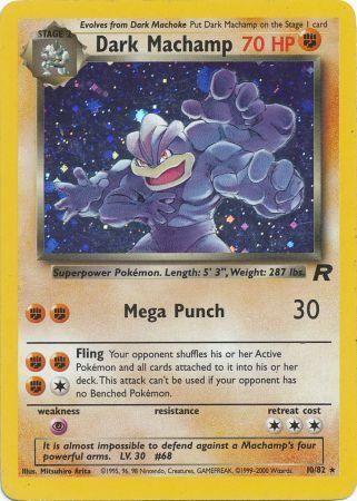 Dark Machamp (10) (010/82) - TR  - Holo Rare - Unlimited Holofoil