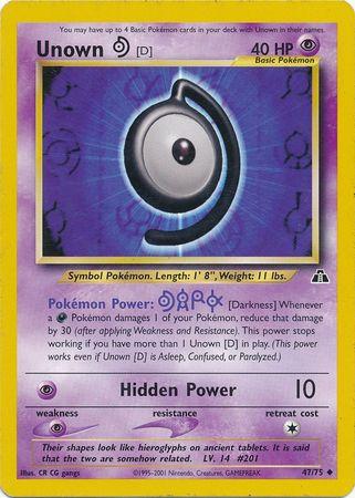 Unown [D] (047/75) - ND  - Uncommon - Unlimited