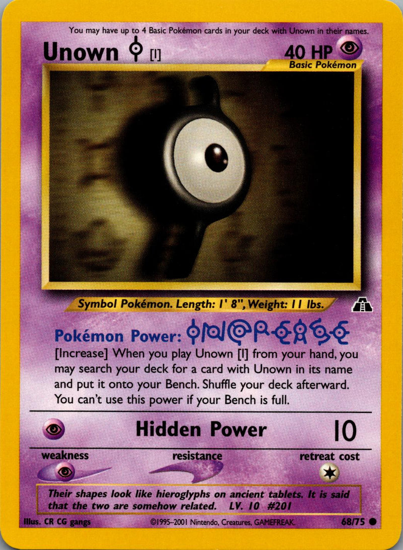 Unown [I] (068/75) - ND  - Common - Unlimited