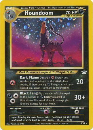 Houndoom (008/64) - NR  - Holo Rare - Unlimited Holofoil