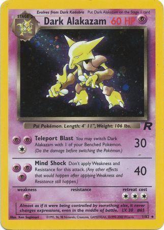 Dark Alakazam (1) (001/82) - TR  - Holo Rare - Unlimited Holofoil