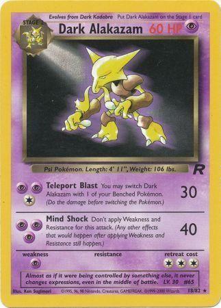 Dark Alakazam (18) (018/82) - TR  - Rare - Unlimited