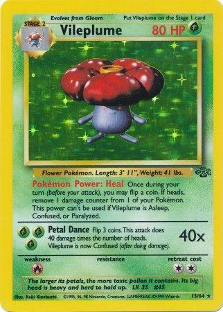 Vileplume (15) (015/64) - J  - Holo Rare - Unlimited Holofoil