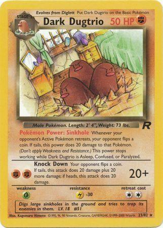 Dark Dugtrio (23) (023/82) - TR  - Rare - Unlimited