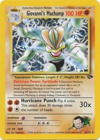 Giovanni's Machamp (006/132) - GC  - Holo Rare - Unlimited Holofoil