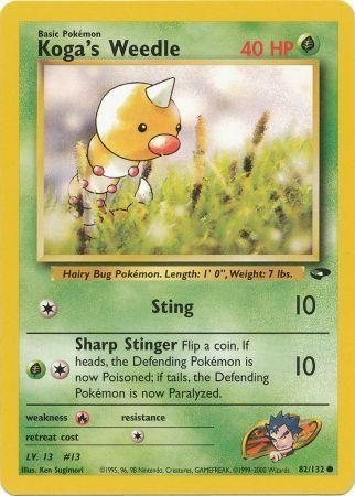 Koga's Weedle (082/132) - GC  - Common - Unlimited