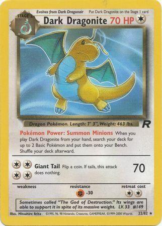 Dark Dragonite (22) (022/82) - TR  - Rare - Unlimited