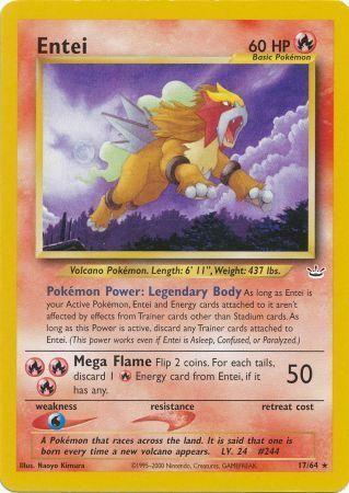Entei (17) (017/64) - NR  - Rare - Unlimited