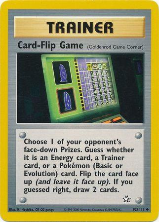 Card-Flip Game (Goldenrod Game Corner) (092/111) - NG  - Uncommon - Unlimited