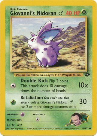 Giovanni's Nidoran M (076/132) - GC  - Common - Unlimited