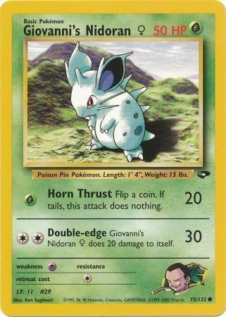 Giovanni's Nidoran F (075/132) - GC  - Common - Unlimited