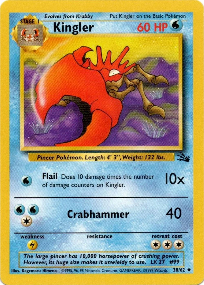 Kingler (038/62) - F  - Uncommon - Unlimited