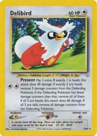 Delibird (005/64) - NR  - Holo Rare - Unlimited Holofoil