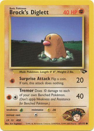 Brock's Diglett (067/132) - GC  - Common - Unlimited