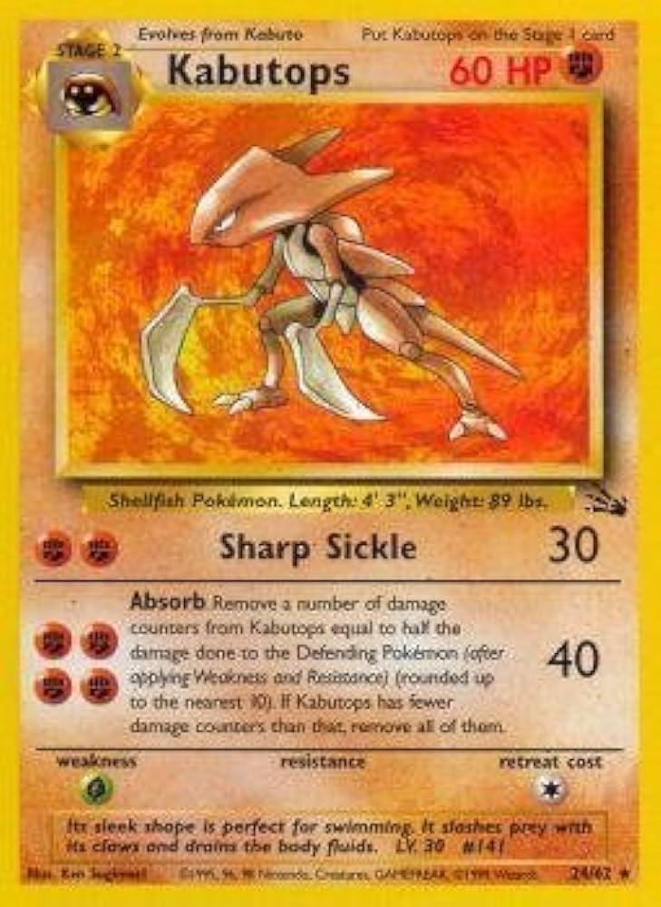 Kabutops (24) (024/62) - F  - Rare - Unlimited