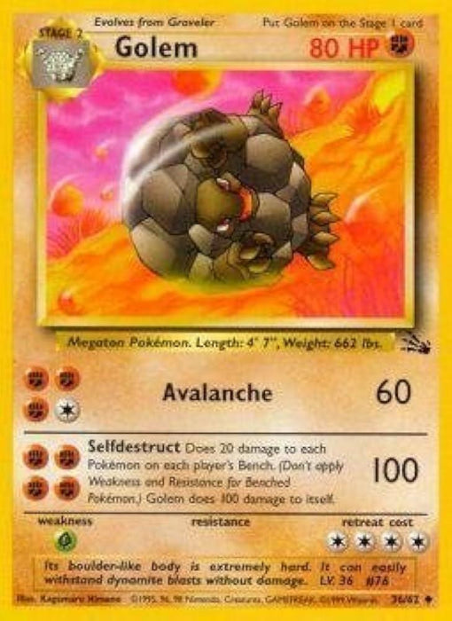 Golem (036/62) - F  - Uncommon - Unlimited