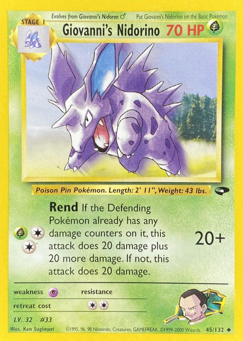 Giovanni's Nidorino (045/132) - GC  - Uncommon - Unlimited