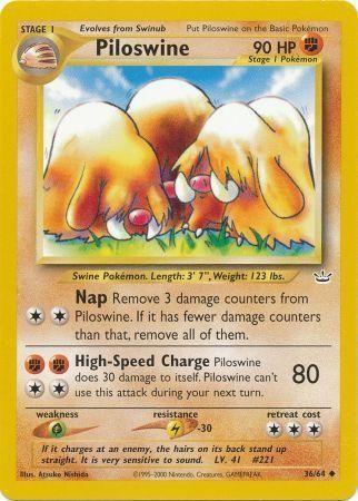 Piloswine (036/64) - NR  - Uncommon - Unlimited