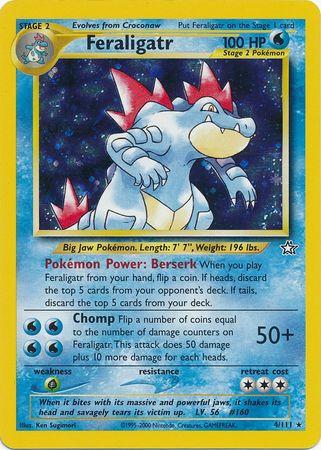 Feraligatr (4) (004/111) - NG  - Holo Rare - Unlimited Holofoil