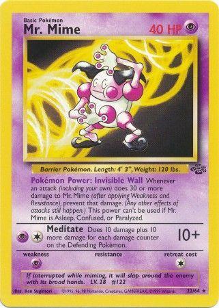 Mr. Mime (22) (022/64) - J  - Rare - Unlimited