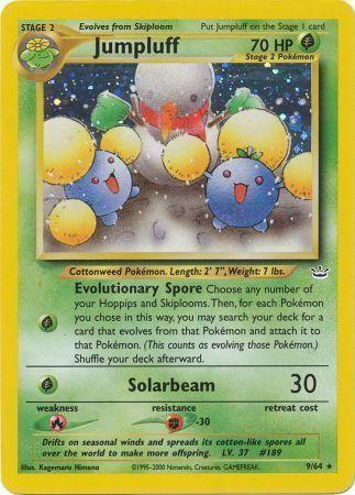 Jumpluff (009/64) - NR  - Holo Rare - Unlimited Holofoil