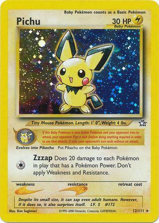 Pichu (012/111) - NG  - Holo Rare - Unlimited Holofoil