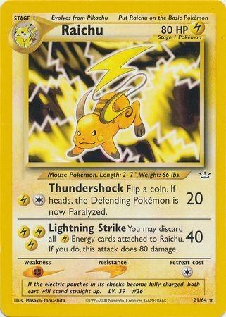 Raichu (021/64) - NR  - Rare - Unlimited