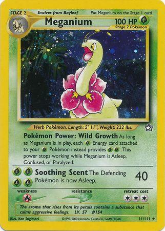 Meganium (11) (011/111) - NG  - Holo Rare - Unlimited Holofoil