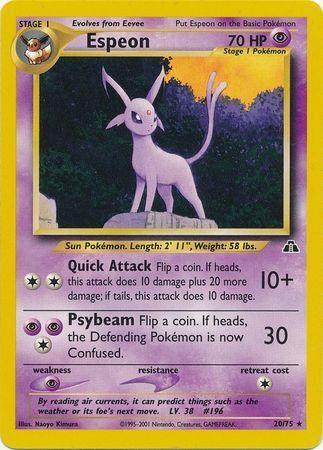 Espeon (20) (020/75) - ND  - Rare - Unlimited