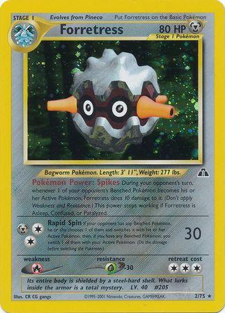 Forretress (2) (002/75) - ND  - Holo Rare - Unlimited Holofoil