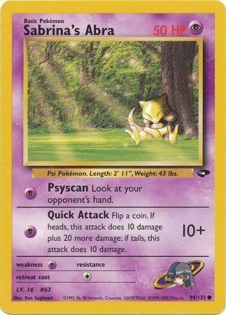 Sabrina's Abra (94) (094/132) - GC  - Common - Unlimited