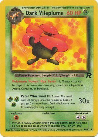 Dark Vileplume (30) (030/82) - TR  - Rare - Unlimited