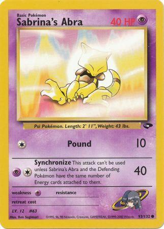Sabrina's Abra (93) (093/132) - GC  - Common - Unlimited