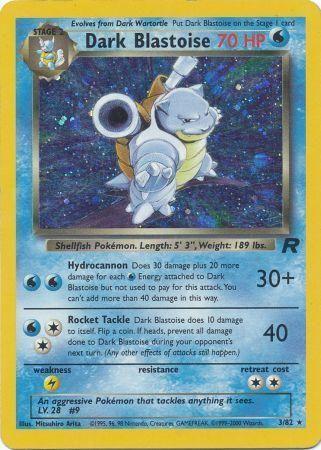 Dark Blastoise (3) (003/82) - TR  - Holo Rare - Unlimited Holofoil