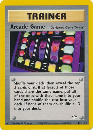 Arcade Game (Goldenrod Game Corner) (083/111) - NG  - Rare - Unlimited