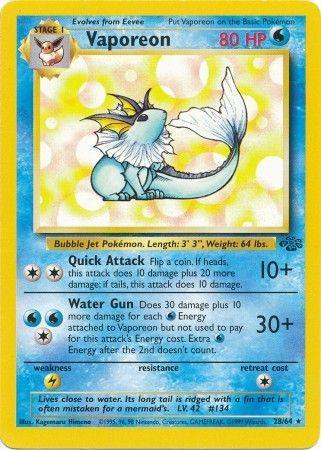 Vaporeon (28) (028/64) - J  - Rare - Unlimited